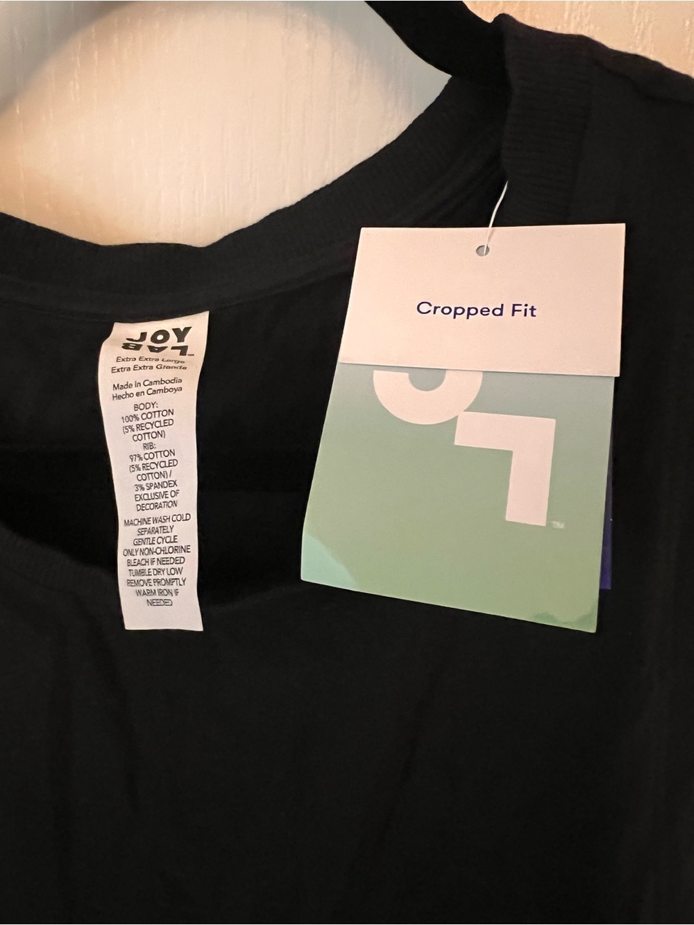JoyLab Black Cropped Muscle Tank - Picture 3 of 5